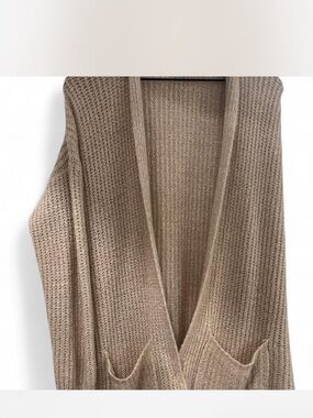 Cozy Open-Front Knit Cardigan - Taupe